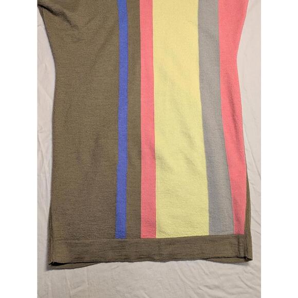 Malo Luxurious Cashmere Silk Blend Mini Colorblock Dress S - Picture 3 of 9